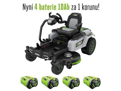 AKU zahradní rider EGO Z6 ovládaný volantem