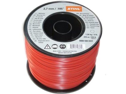 zaci struna stihl 2%2C7 mm x 215 m kulata 00009302227
